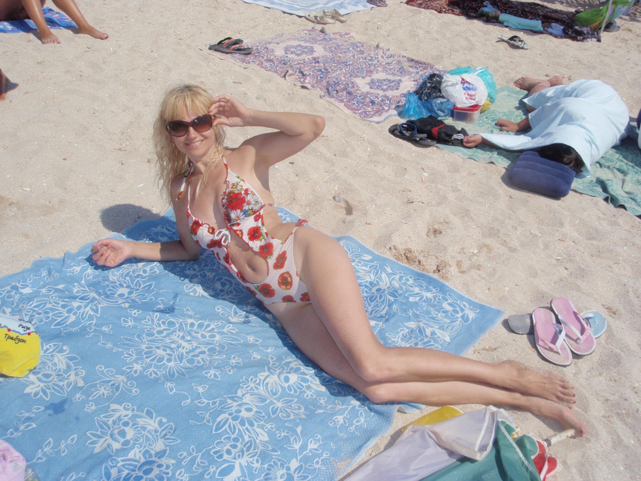 Кристина на пляже