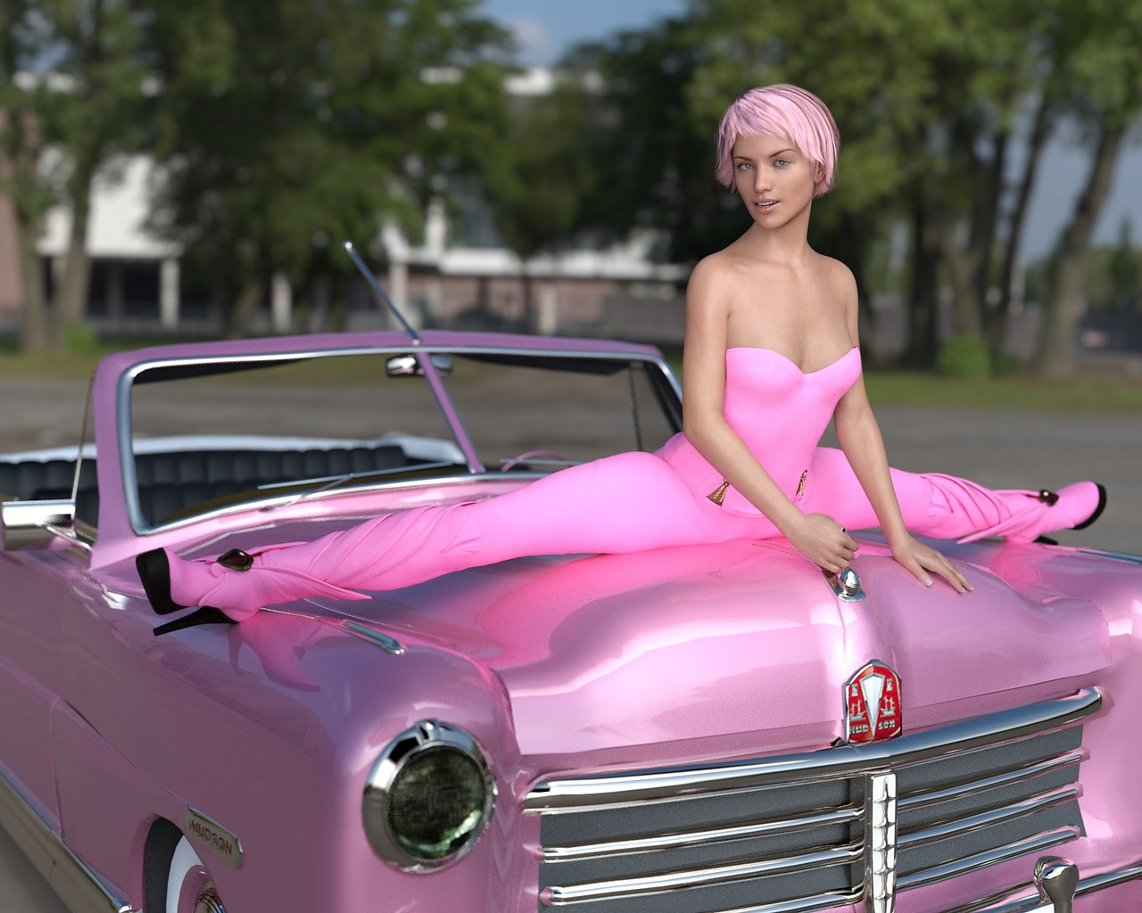Розовые машины для девушек