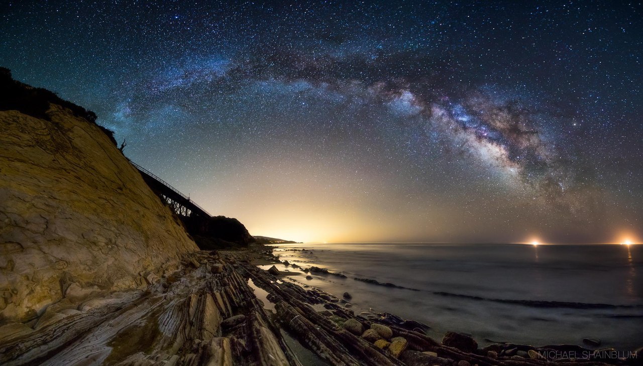 Звездное небо в Калифорнии