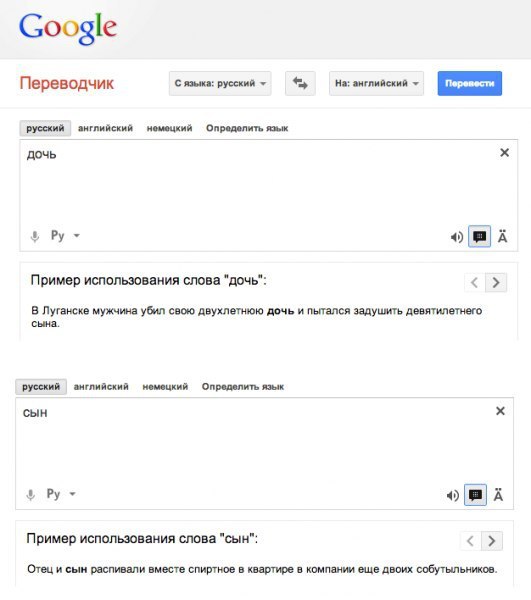 Google переводчик список служб и проектов google