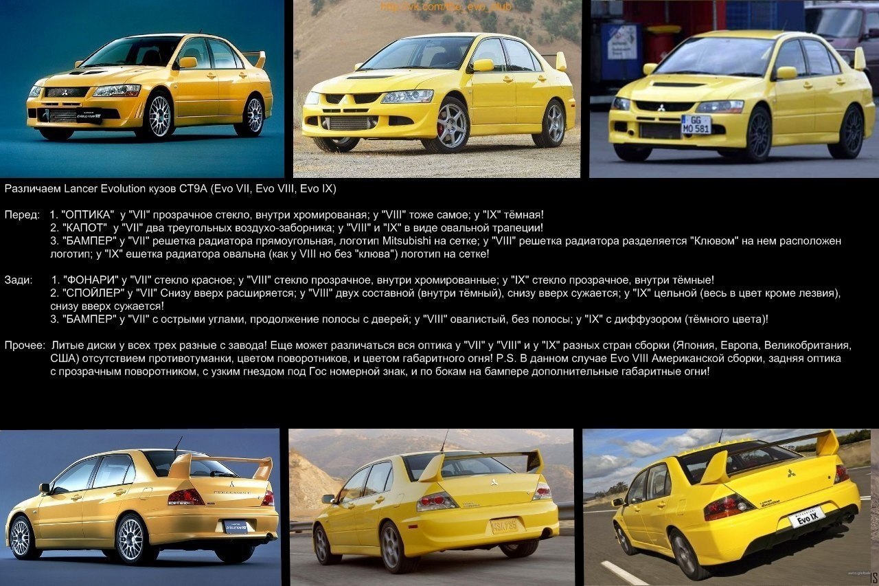 В чем разница между 7 и 8. Mitsubishi EVO 7 8 9. Mitsubishi Lancer Evolution 7, 8. Mitsubishi Lancer 9 и Evolution отличия. Lancer Evolution 7 8 9 отличия.