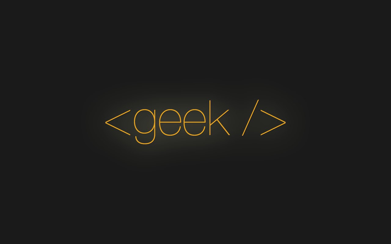 Надпись Geek