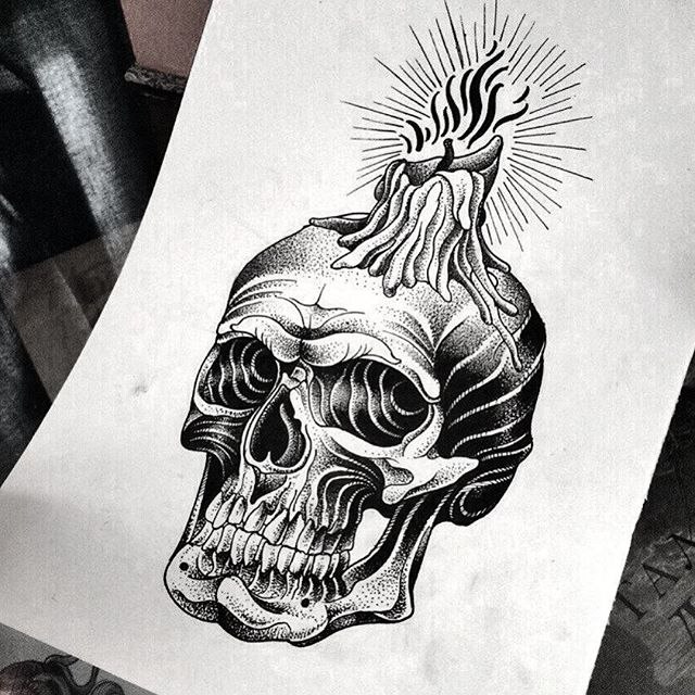 Кощей тату эскиз