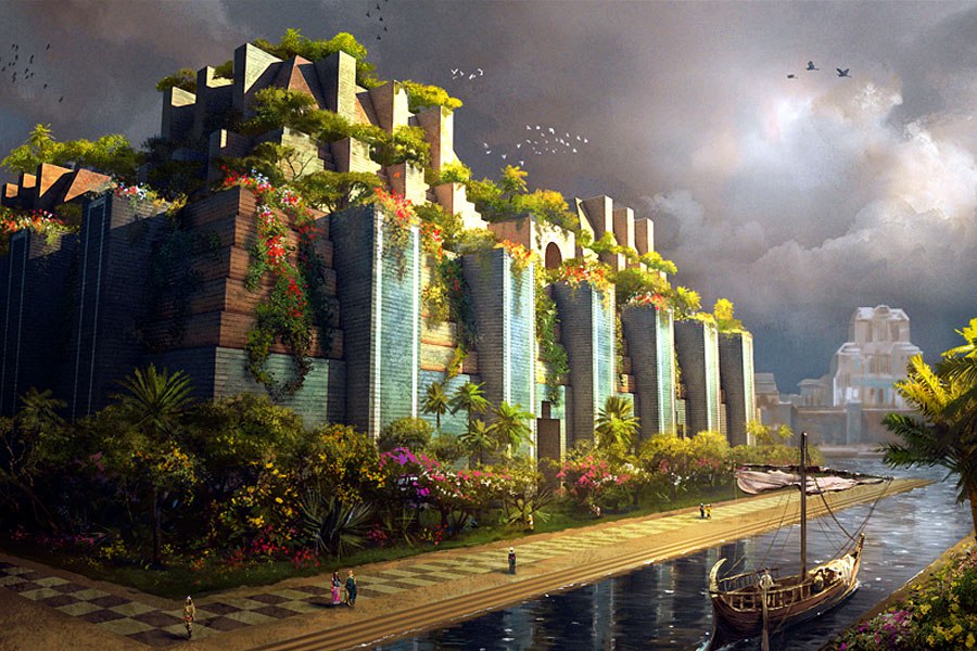 Висячие сады в вавилоне фото в наше время