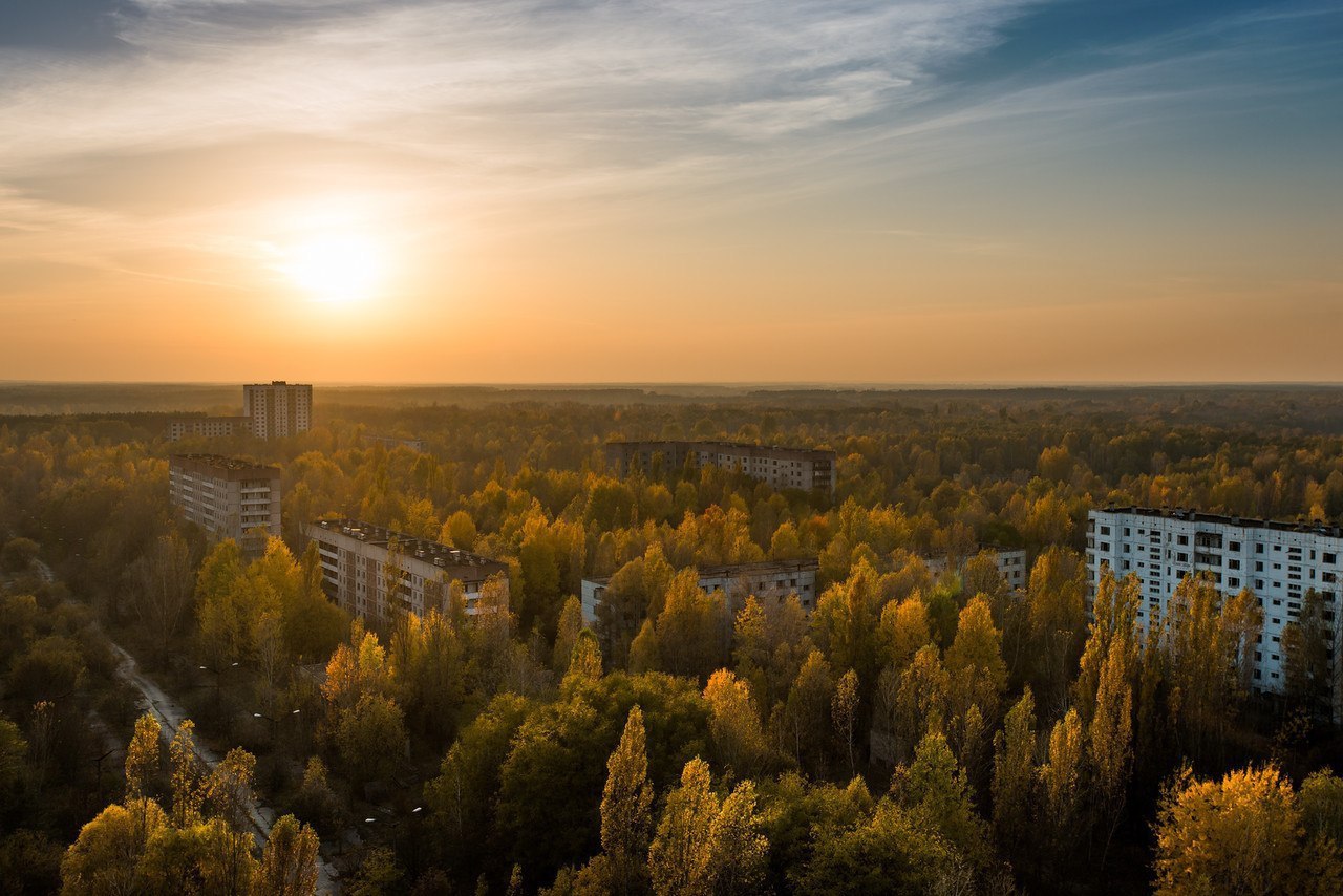 Рассвет в г.Чернобыль