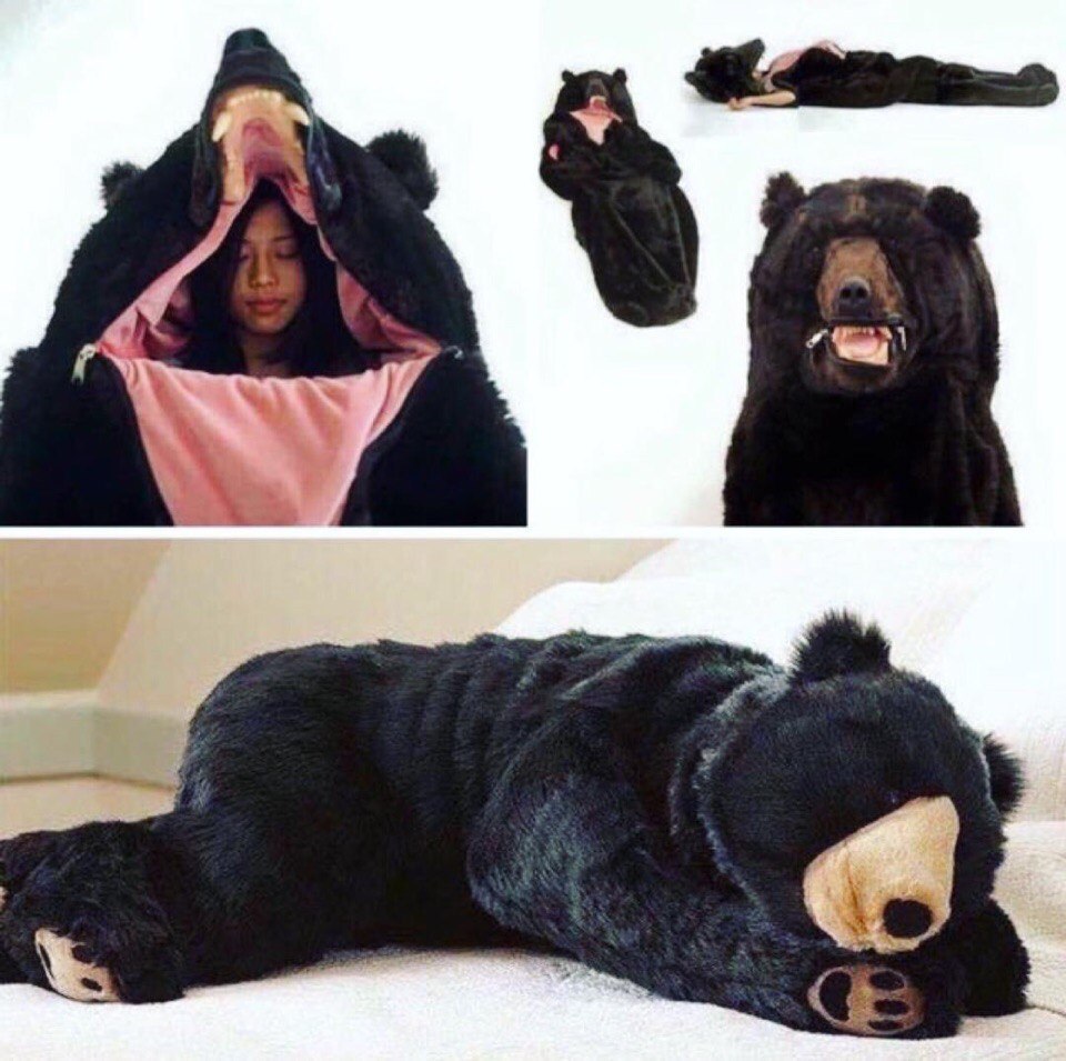 Спальный мешок медведь