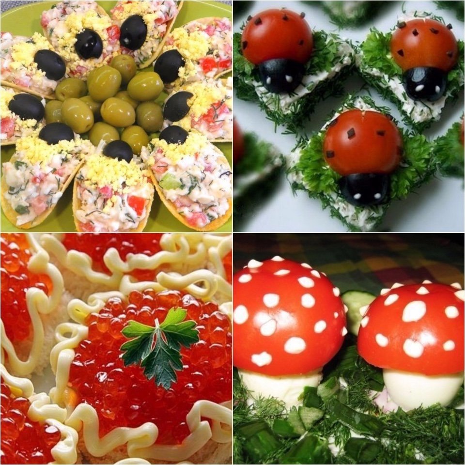 Фото рецепты закусок на день рождения простые и вкусные с фото