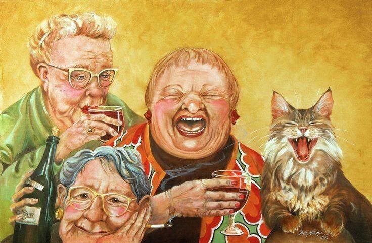 Юбилей, смешные картинки двух друзей в старости