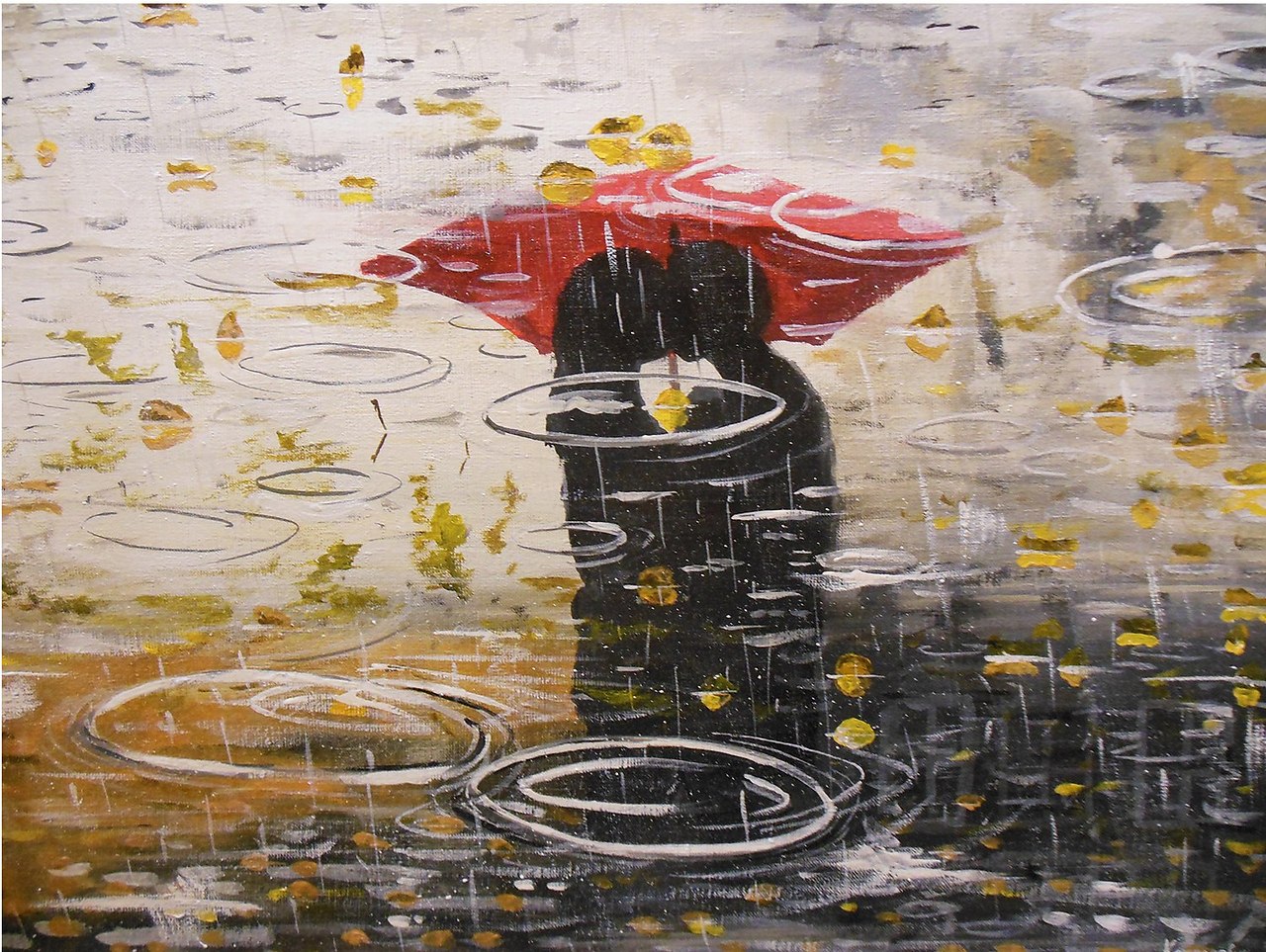 После теплого лета и дождливой осени. Под дождем живопись. Дождь в живописи. Дождик картина. Изображение дождя в живописи.