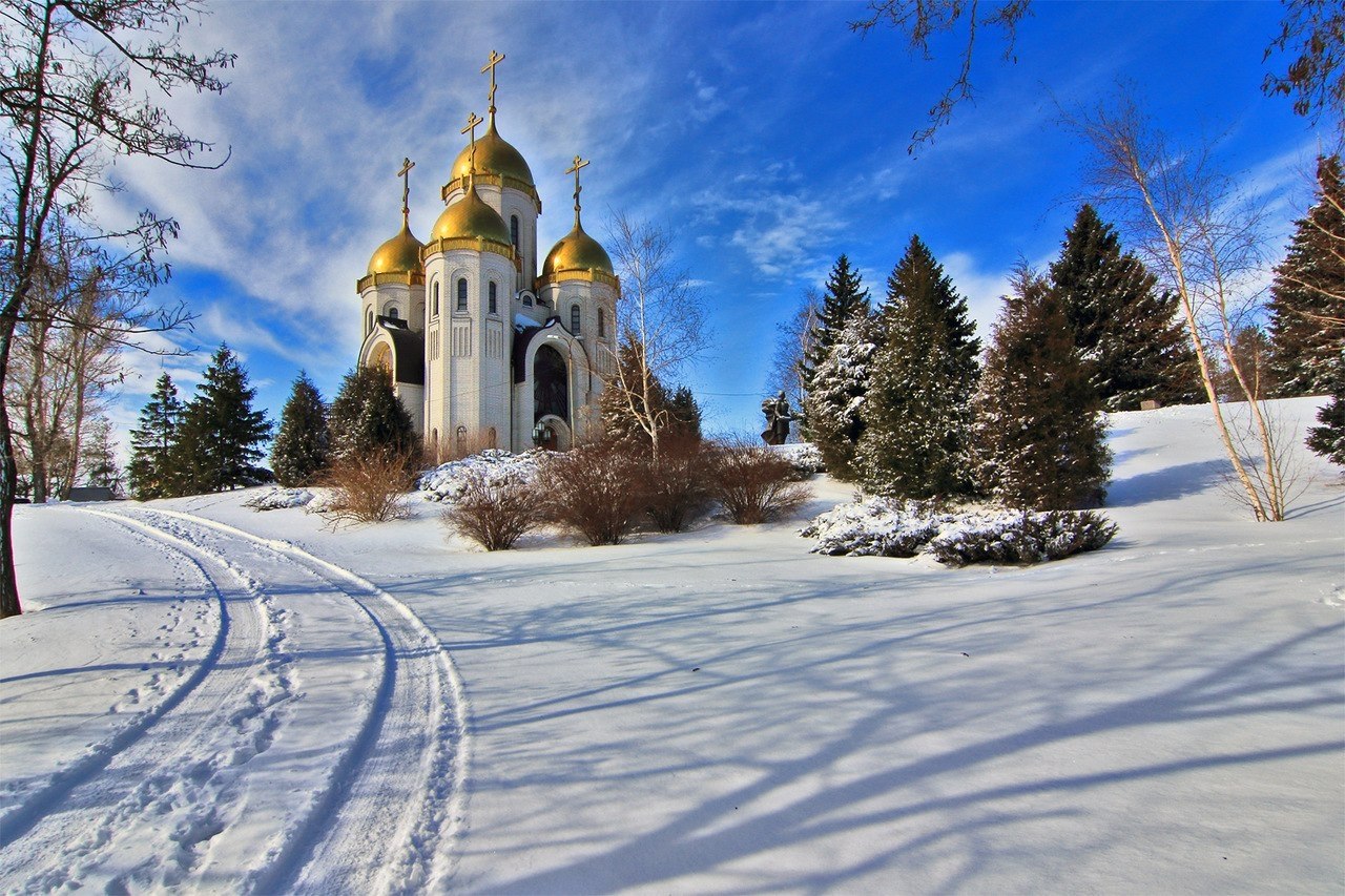 Волгоград храм зима