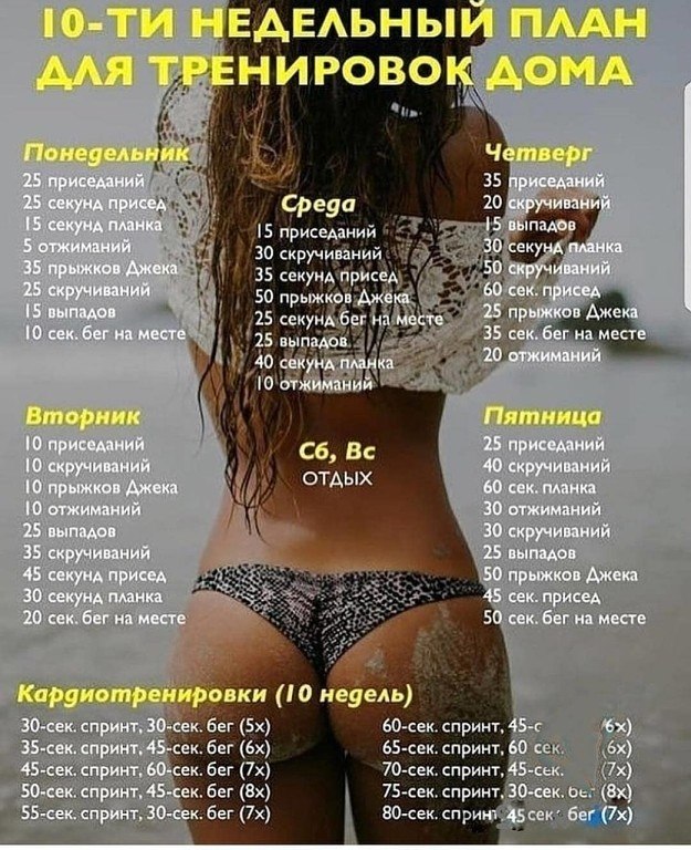 План кардиотренировки дома