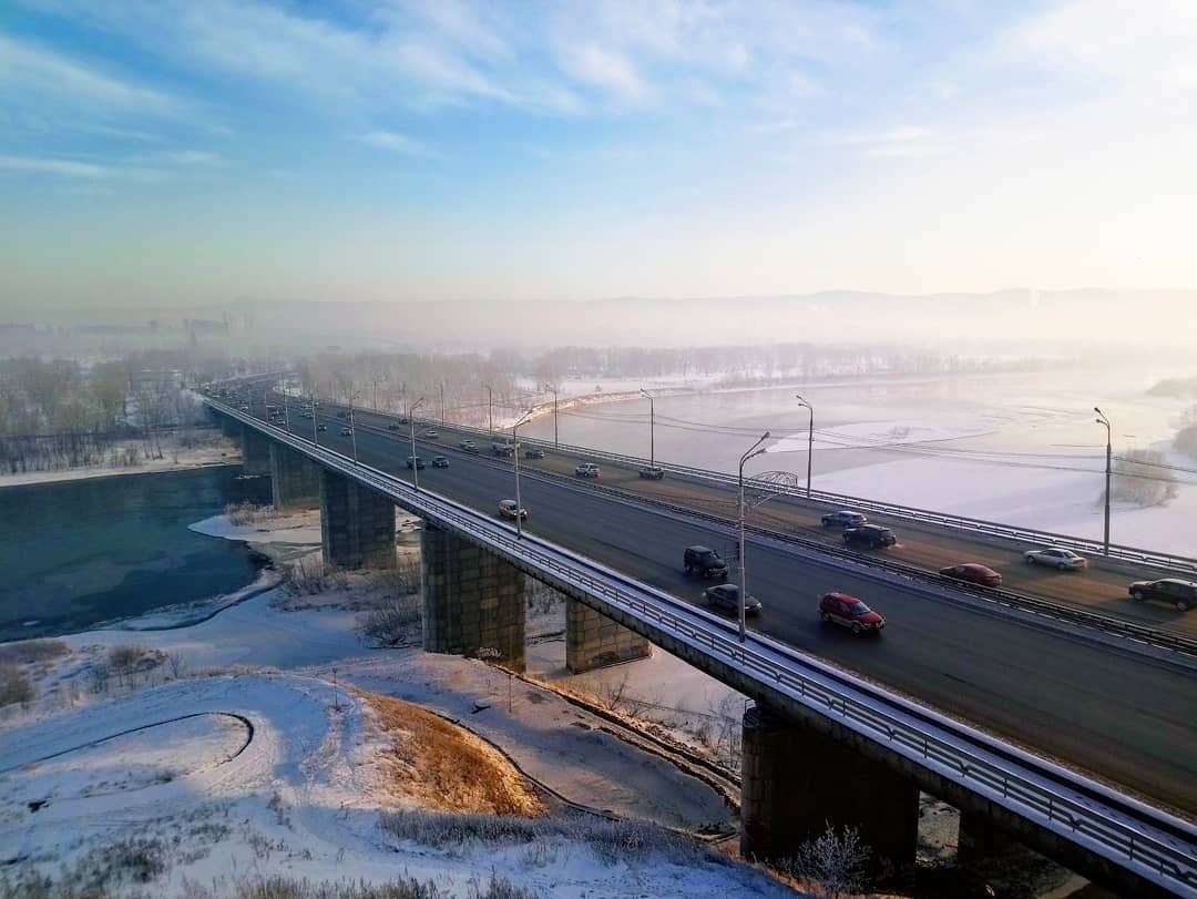 Октябрьский мост новосибирск фото