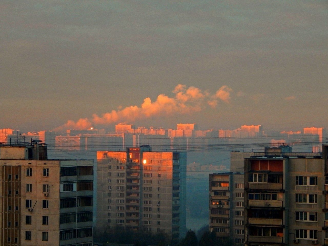 Панельки закат