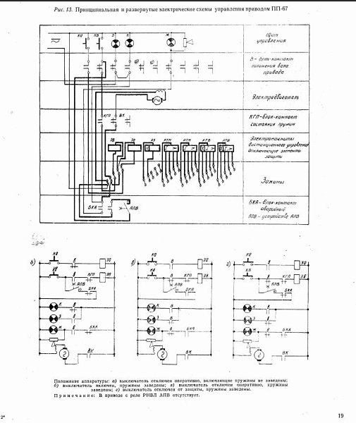 Пэ 11 привод схема электрическая