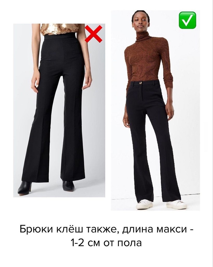 Длина классических брюк у женщин