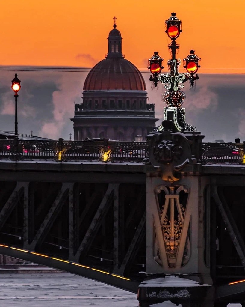 Троицкий мост фонари
