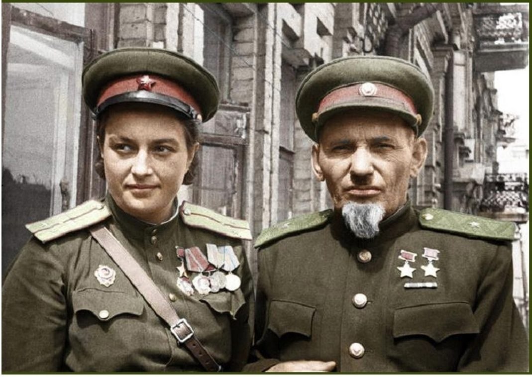 Людмила Павлюченко и Сидор Ковпак. - Назад в СССР, №2574045467 ...