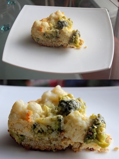 Запеканка из цветной капусты, брокколи и куриной грудки. 100 гр-80ккал - Цветная капуста 400г - ...