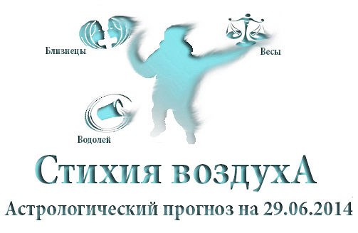 Стихия воздуха. Весы, Водолей, Близнецы Астрологический прогноз на 29.06.2014 Весы Семья: Все ...