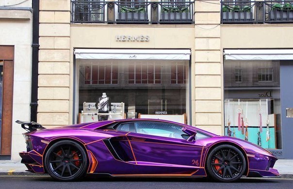 Chrome Purple Lamborghini Aventador By LB-Performance - 7