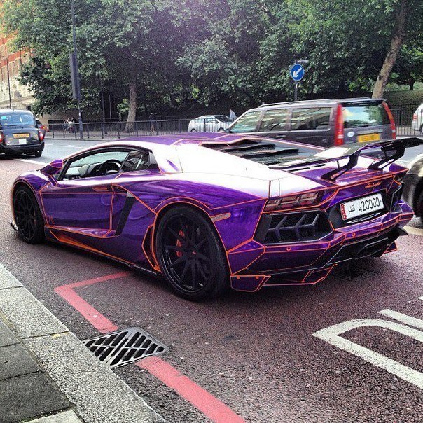 Chrome Purple Lamborghini Aventador By LB-Performance - 8