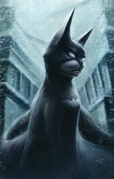 Серия “Кошки-супергерои“ по мотивам героев комиксов Marvel.Художника под ником Mikato