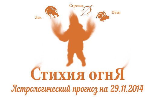 Стихия огня. Овен, Лев, Стрелец. Астрологический прогноз на 29.11.2014 Овен Семья: В этот день Овнам ...