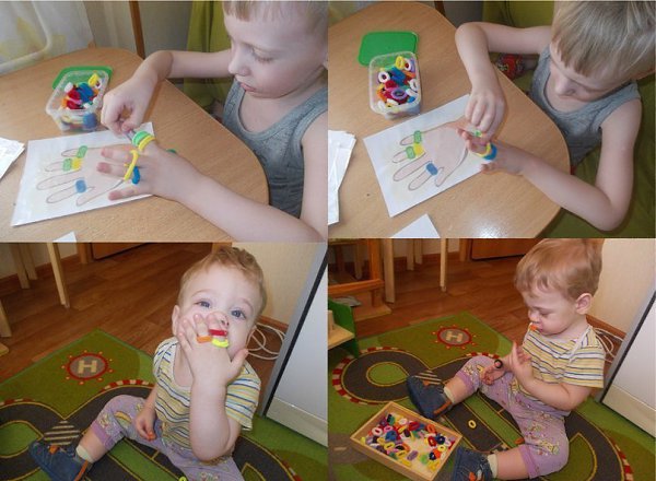 Маме в копилку.Развиваем мотрику ручек в игре.Игры с резинками для волос.Рисуем на песке или ... - 8