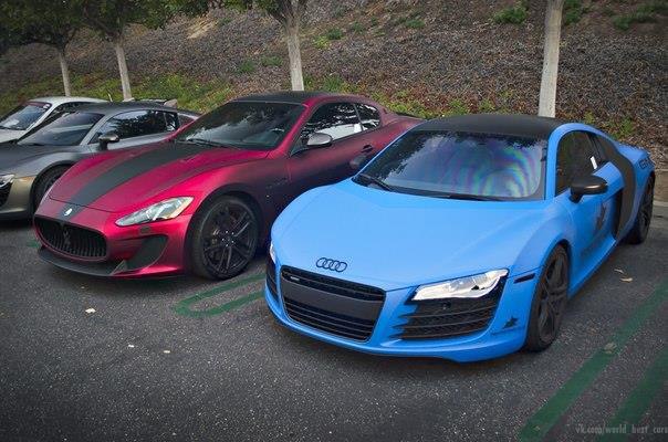 Audi R8 &amp; Maserati GranTurismo MC Stradale