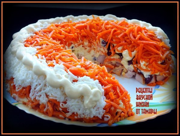 ТОР - 10 Вкуснейших мясных салатов.Только у нас и только для Вас!)1. Салат "Рог ... - 2