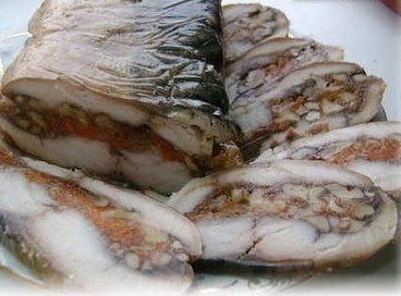 Фаршированная скумбрия - улетный рецептик! Ингредиенты: Скумбрия – 1 шт (450-600г) Орехи рубленые – ...