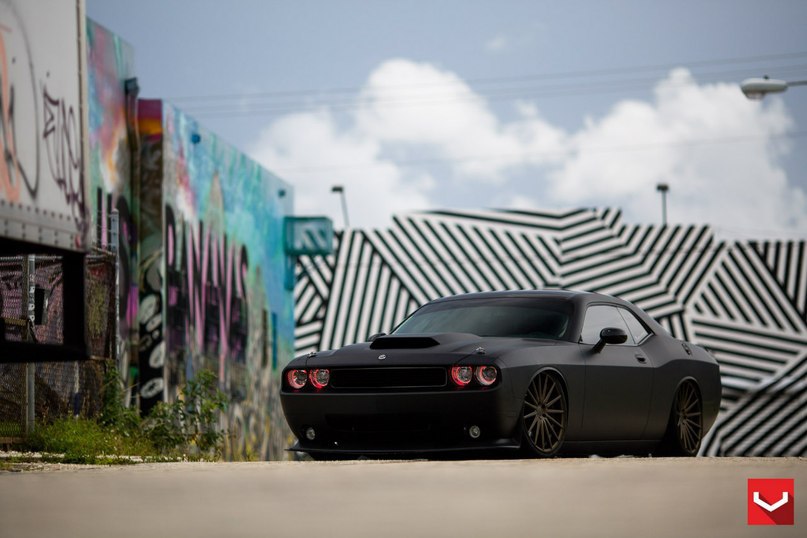 Matte Black Challenger SRT8 - 2