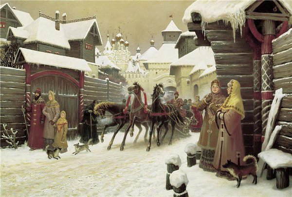 История Масленицы на Руси. ================== Масленица, Масленица! Мы тобою хвалимся, На горах ... - 5