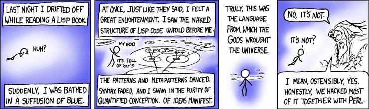 #lisp, #perl, #xkcd