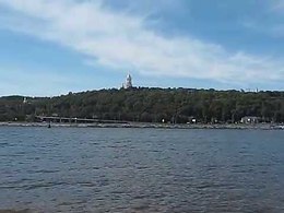 Вид на Киев со стороны Гидропарка