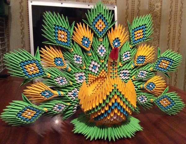 Птицы в технике "Модульное оригами" (27 фото). Воспитателям детских садов, школь