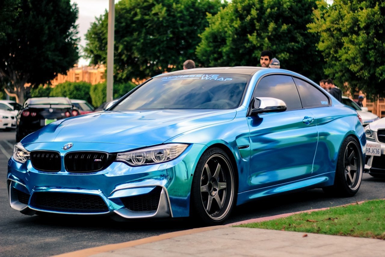 BMW m4 Black Blue