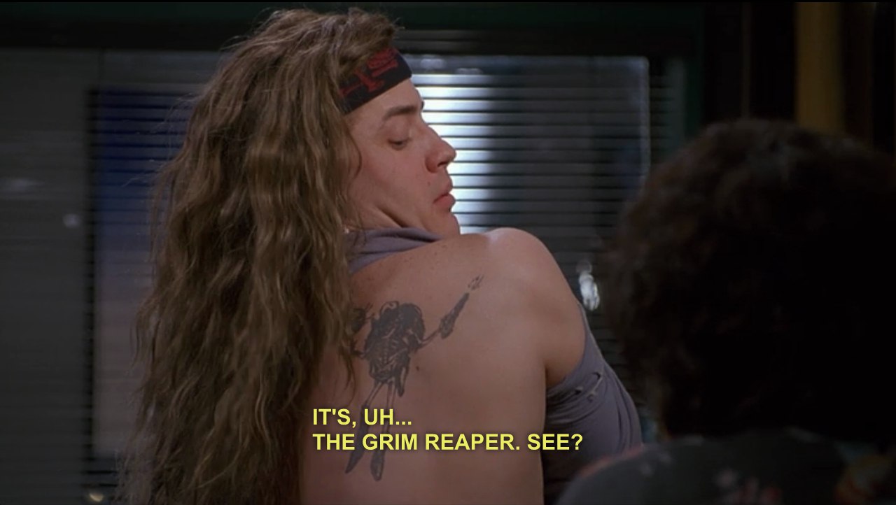 Airheads , 1994. Brendan Fraser, Chezz Darby - 4