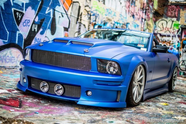 Ford Mustang Convertible on Vossen Wheels