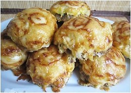 Стожки.Очень вкусное и сытное блюдо!Ингредиенты:- 1 кг любого фаршаНачинка:- 2 луковицы- 4 ...