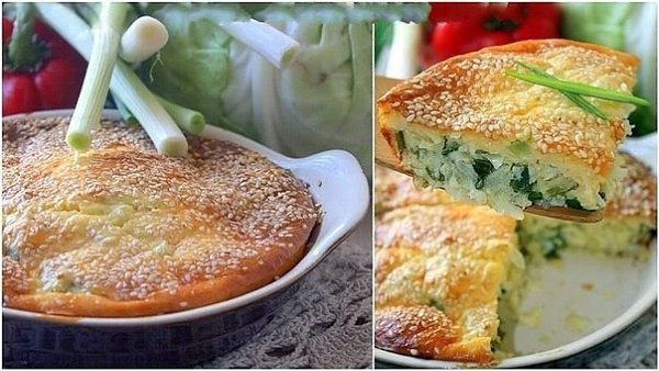 Капустный пирог.Ингредиенты:- 500 гр белокочанной капусты- 3 яйца- 5 ст. ложек сметаны- 3 ст. ложки ...