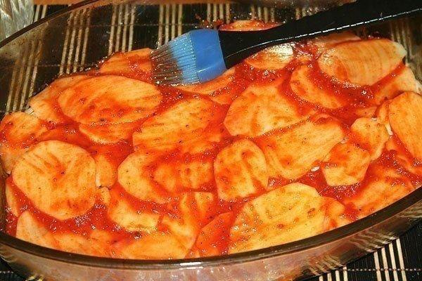 Картофельная запеканка с беконом.Не самое быстрое в приготовлении блюдо, но получается очень ... - 3