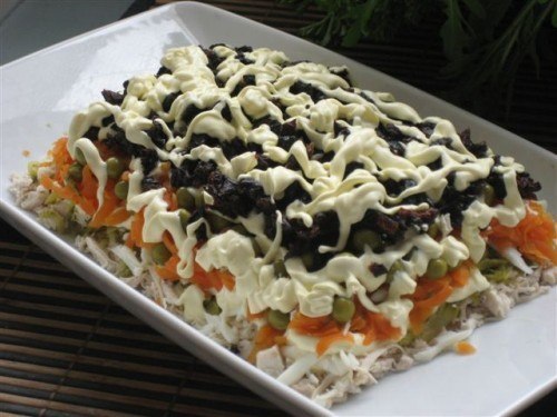Салаты с копченой курицей: ТОР - 8 рецептов.Копченая курица вкусна сама по себе, ну а разные ... - 6