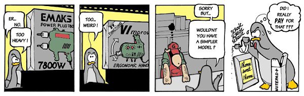 #vim, #emacs