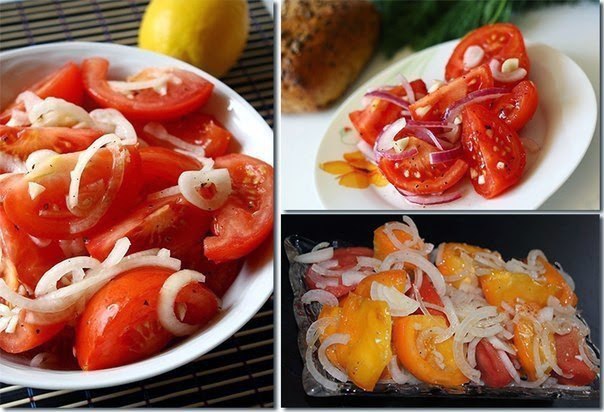 Самые вкусные помидорки! Закусочный, салатный вариант.Ингредиенты на 1 салатницу (контейнер):3 ...