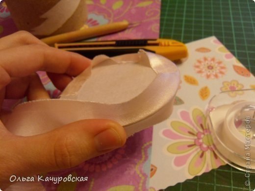 Шкатулочки из бобины от скотча. Мастер-класс. Автор: Ольга Качуровская - 4