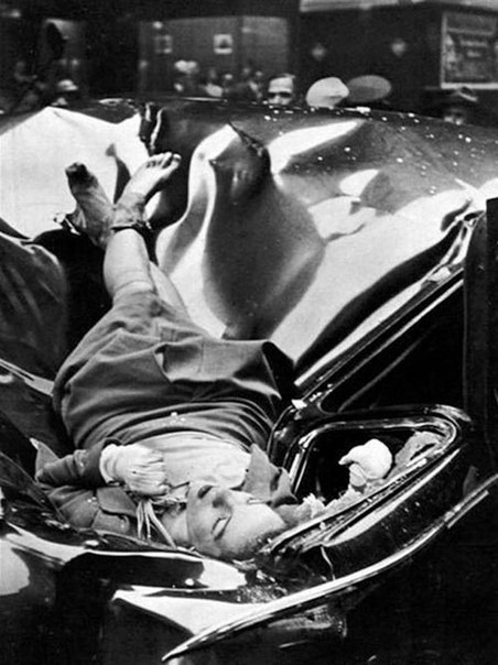 1 мая 1947 года Эвелин Макхейл бросилась с 86-го этажа Эмпайр Стейт Билдинг и упала на лимузин ...