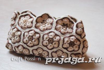 Красивая сумка крючком из мотивов.Сумка крючком из мотивов от Craft Passion.Чтобы сшить подкладку ... - 5