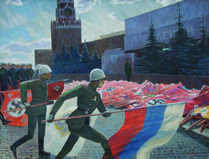 К сынам своим, звеня слезами, Взывает русская Земля – Сорвите власовское знамя Со златоглавого ...