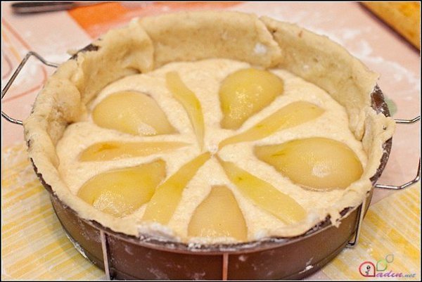 Грушевый торт с миндальным кремом (Французский грушевый торт).Для теста:Мука - 6 ст.л.Сахар - 2 ... - 8